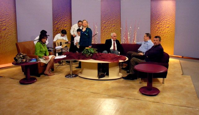 Sur unplateau de la télévison  Turque à Ankara